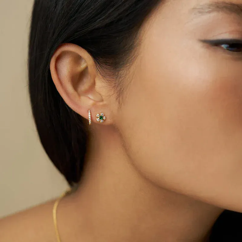 Orelia - Crystal Flower stud Øredobber