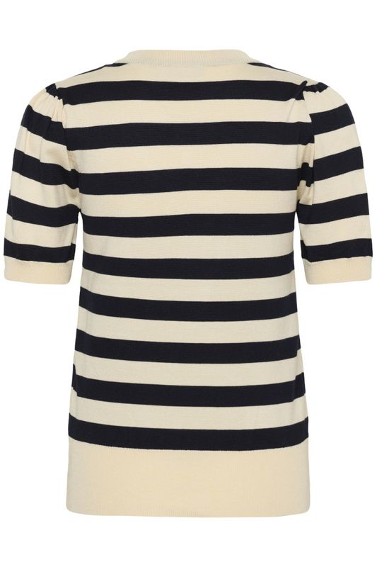 Saint Tropez -  MilaSZ SS Block Stripe Pullover