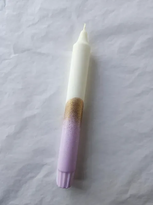 Hovedbilde Mrs Miccio - Stearinlys Glitter Violet Gold