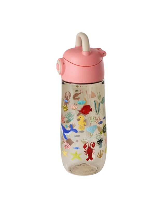 Rice - Drikkeflaske Ocean print Coral