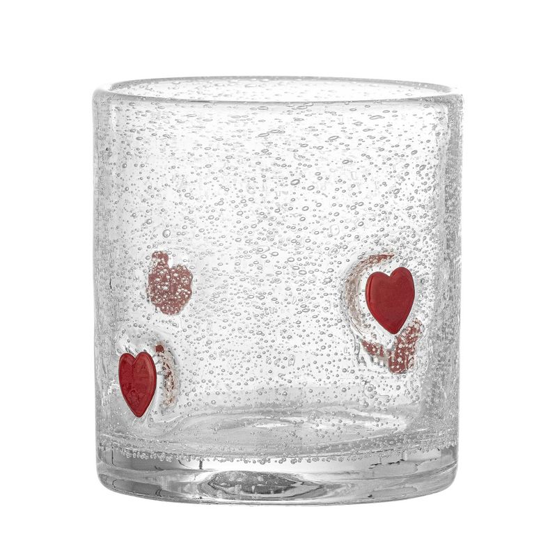 Bloomingville - Debra Drikkeglass Heart, Klar, Glass