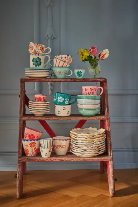 Hovedbilde Rice - Keramikk kopp oval u/hank Vintage Flower