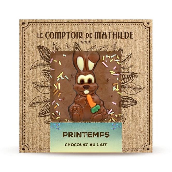 Hovedbilde Mathilde - Melkesjokoladeplate med figur Spring ...